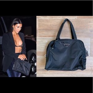 Prada Tessuto Handle Bag Black